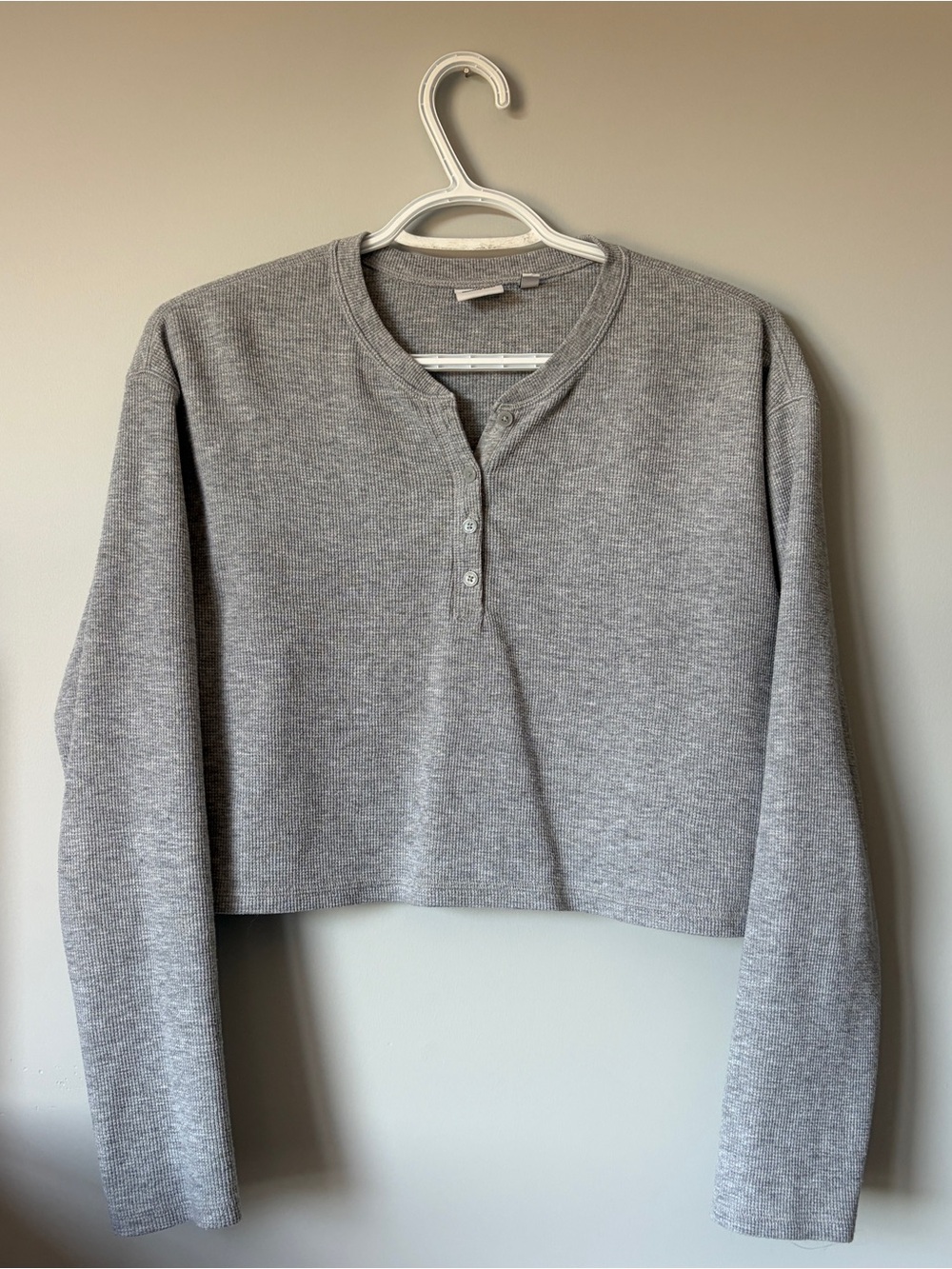 Aritzia Sunday Best Waffle Knit Long Sleeve